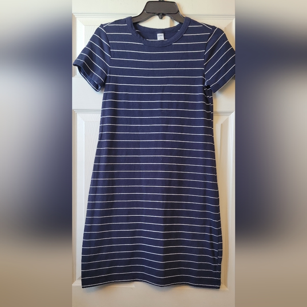 Navy Striped Women's Dress
